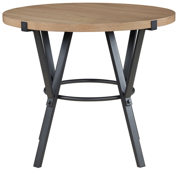 MERZI Black & Brown 3 Piece Dining Set