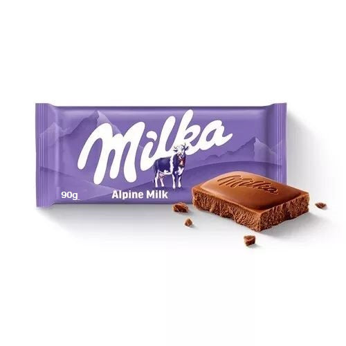 Milka Alpine Milk Chocolate Bar 90g
