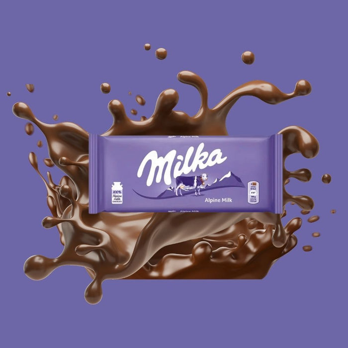 Milka Alpine Milk Chocolate Bar 90g