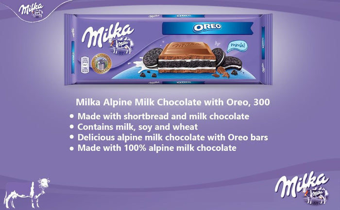 Milka Chocolate Oreo, Large Bar 300g
