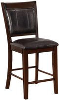 MITCHELL Dark Brown 18" Wide Counter Height Chair