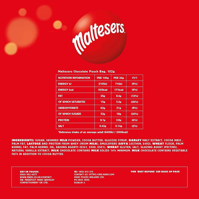 M'ltesers Chocolate More to Share Pouch Bag 175g