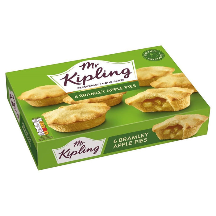 Mr Kipling Cakes Bramley Apple Pies 6pk 377g product image