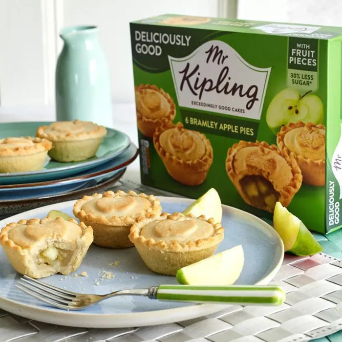 Mr Kipling Cakes Bramley Apple Pies 6pk 377g