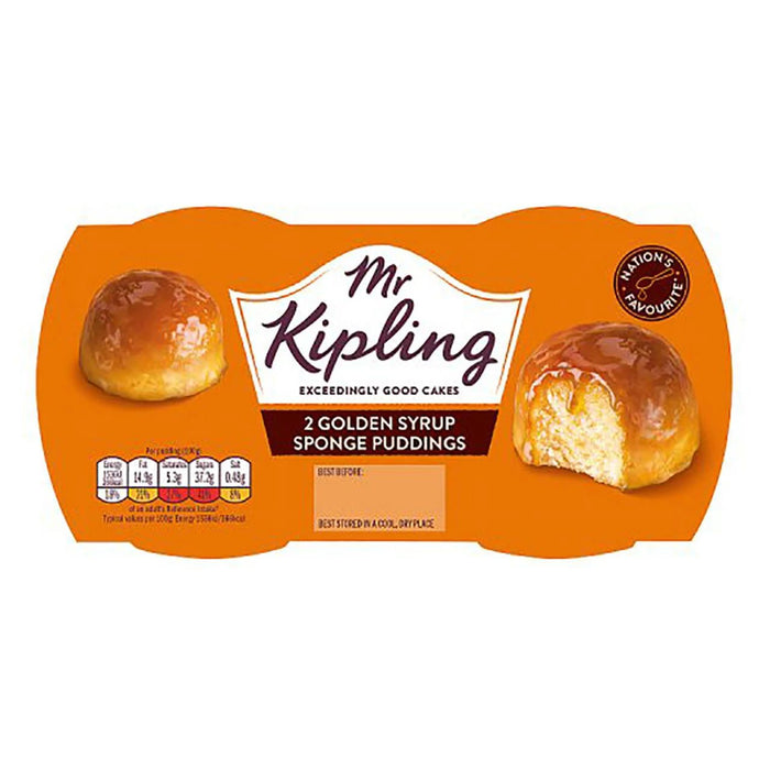 Mr. Kipling Golden Syrup Sponge Pudding, 2 x 95g product image