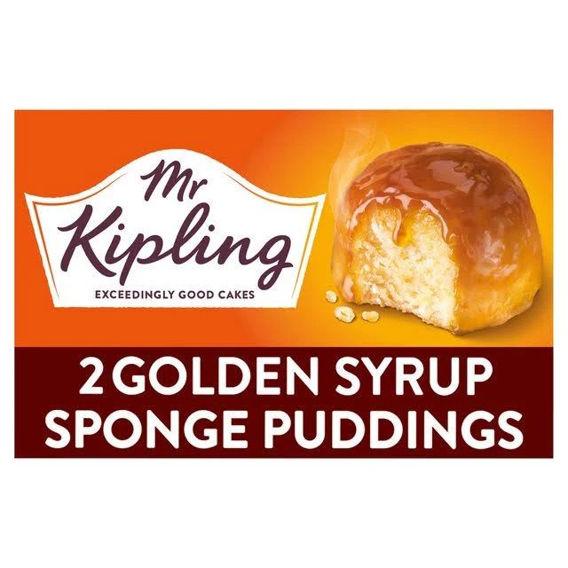 Mr. Kipling Golden Syrup Sponge Pudding, 2 x 95g