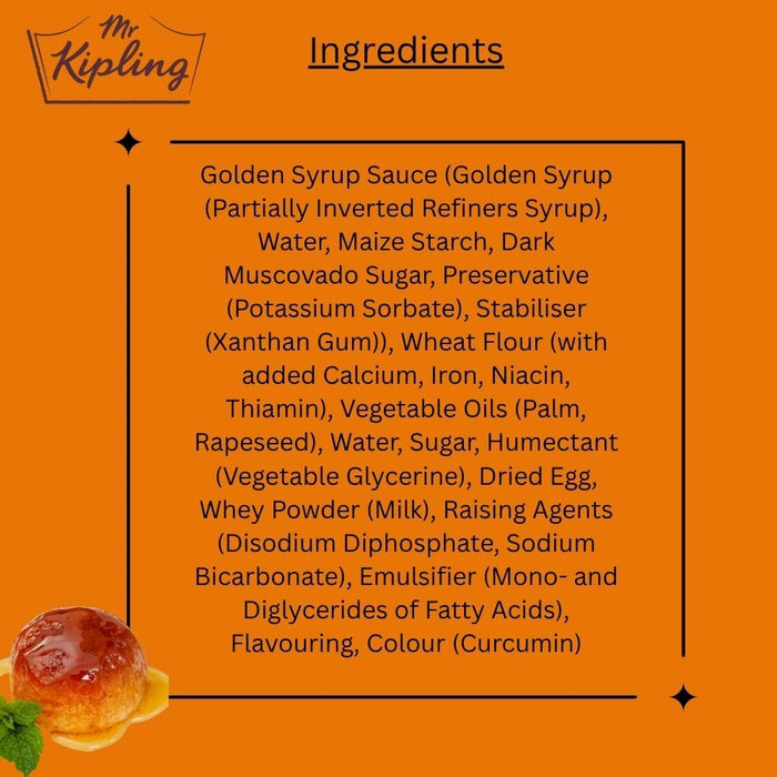 Mr. Kipling Golden Syrup Sponge Pudding, 2 x 95g