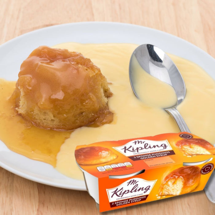 Mr. Kipling Golden Syrup Sponge Pudding, 2 x 95g