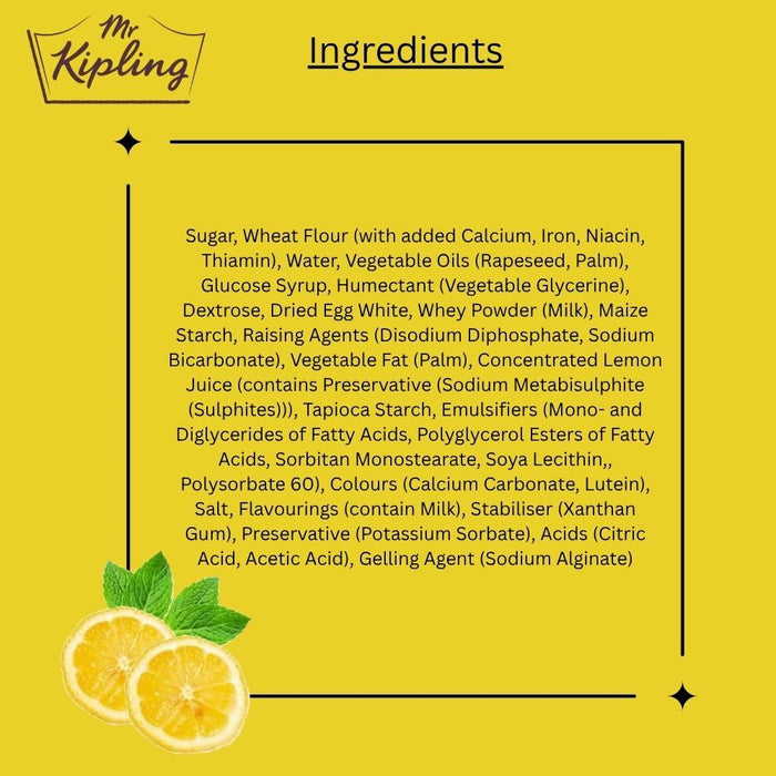 Mr Kipling Lemon Layered Slices 6pk 318g