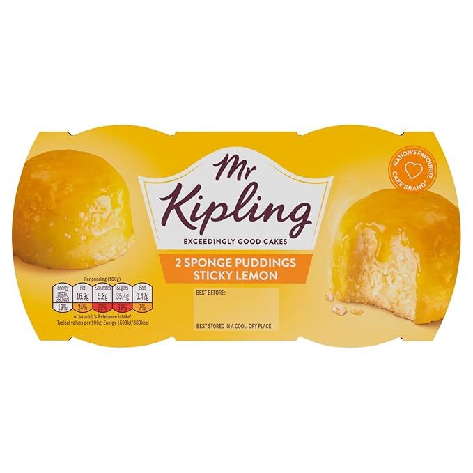 Mr Kipling Lemon Sponge Puddings 2 x 95g product image