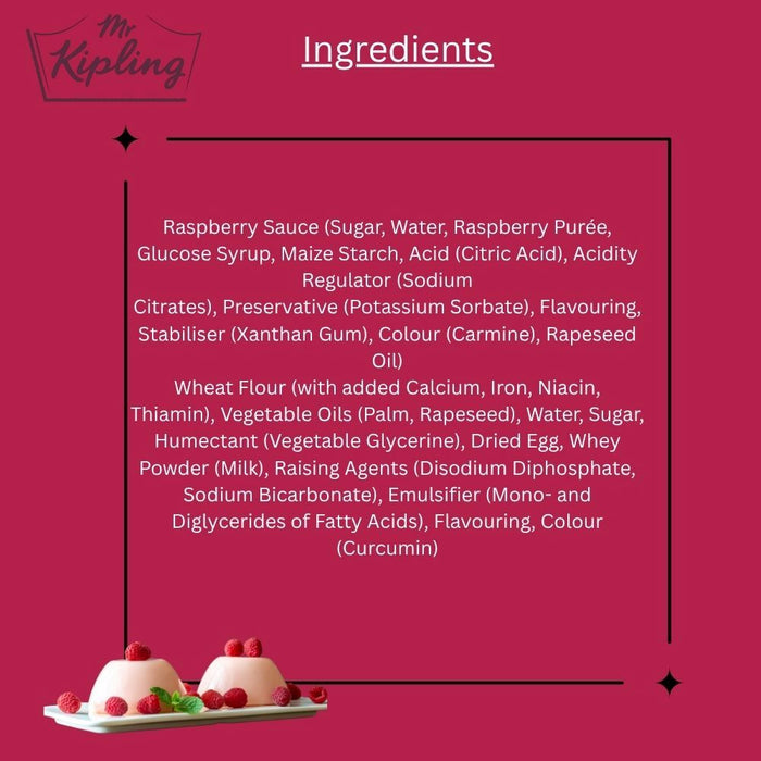 Mr. Kipling Raspberry Sponge Pudding 2X95G