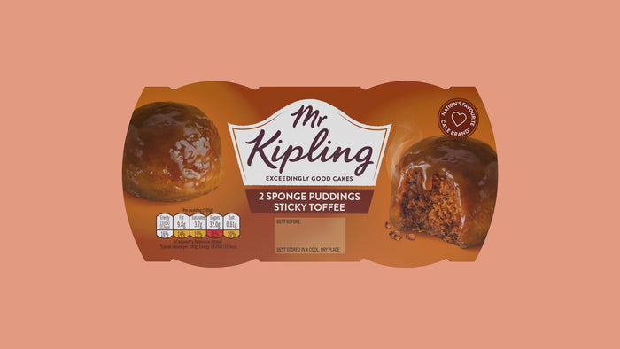 Mr Kipling Sticky Toffee Sponge Puddings 2X108g