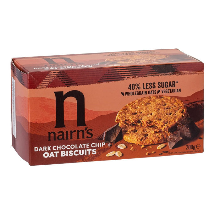 Nairns Dark Chocolate Chip Oat Cookies 200g product image