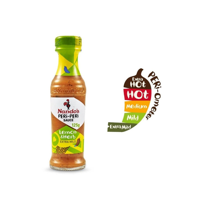 Nando's Extra Mild Lemon & Herb Peri-Peri Sauce Jar 125g