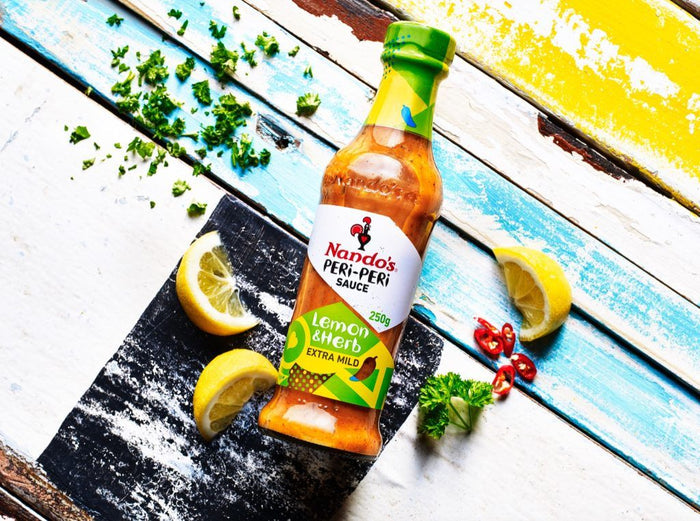 Nando's Extra Mild Lemon & Herb Peri-Peri Sauce Jar 125g