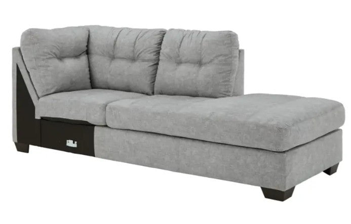 NANDRI Light Gray 34" Wide Right Arm Corner Chaise