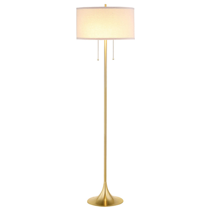 NARYAM Gold 19" x 65" Height Floor Lamp
