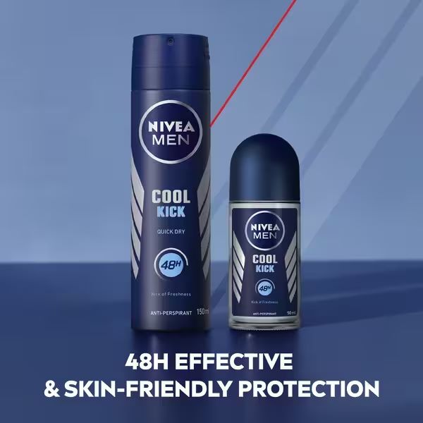 Nivea Cool Kick for Men Spray 48 Hr Antiperspirant 150ml