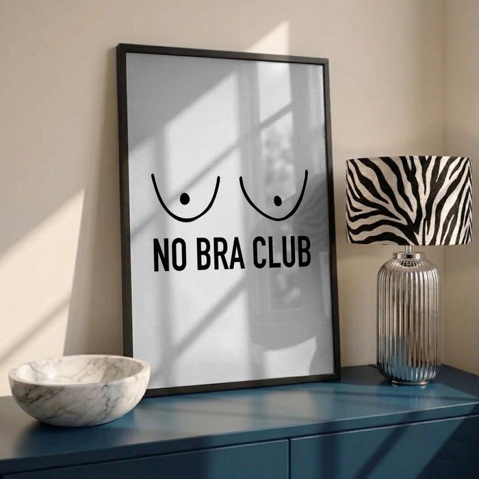 No Bra Club White by Lisen Vennesland in interior setting