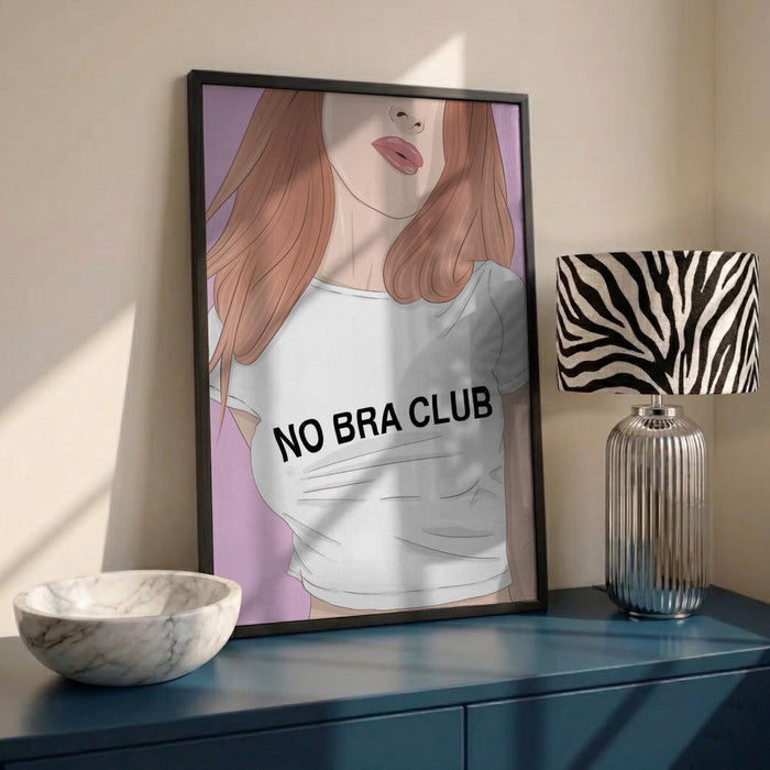 No Bra Club Woman by Lisen Vennesland in interior setting