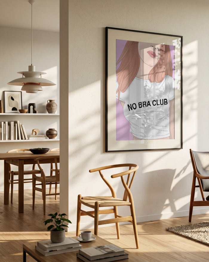 No Bra Club Woman by Lisen Vennesland in interior setting