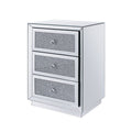 Noralie - 26" Accent Table - Mirrored, Faux Diamonds