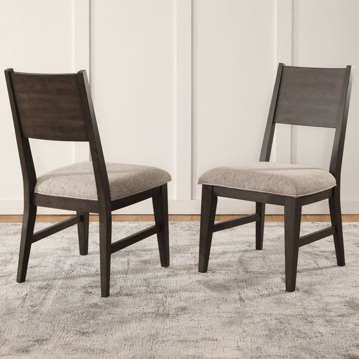 Norvell - Side Chair - Gray / Brown