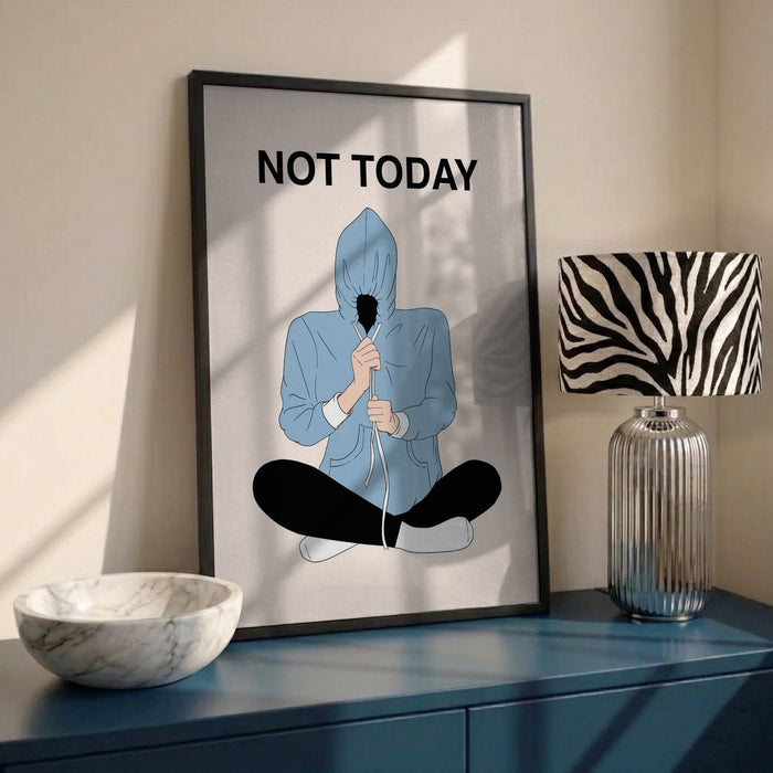 Not Today by Lisen Vennesland in interior setting