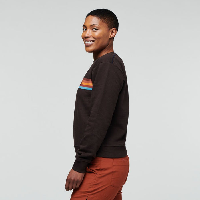 On The Horizon Organic Crew Sweatshirt - Women's, Cavern, Model Callie