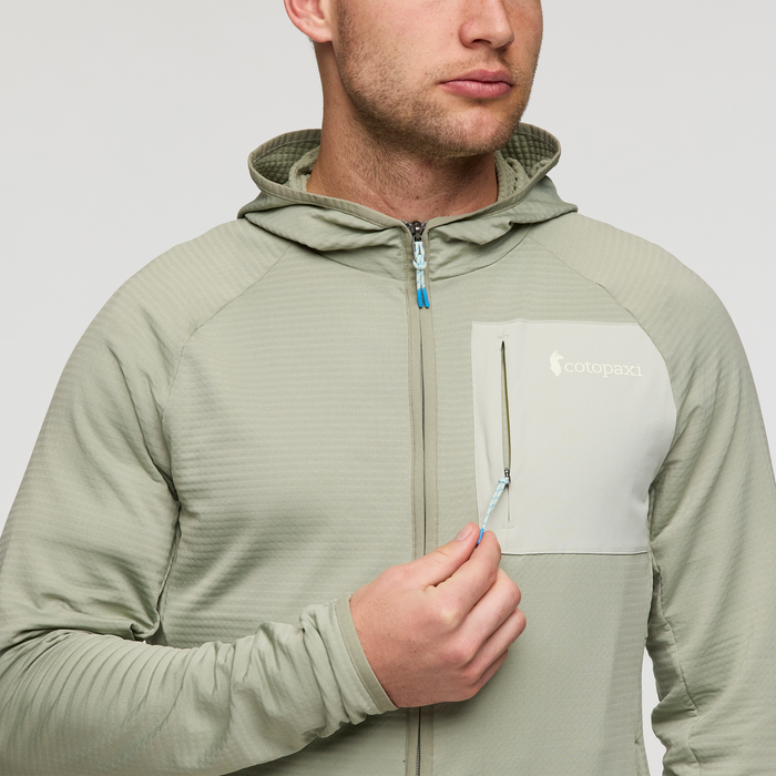 Otero Fleece Full-Zip Hooded Jacket - Men's, Brush, Model Maxwell