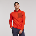 Otero Fleece Half-Zip Pullover - Men's, Canyon, Model Munther
