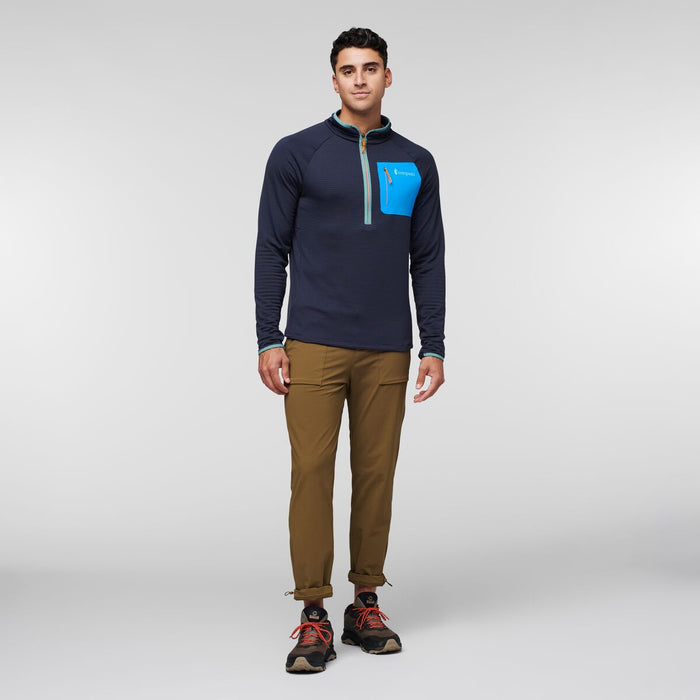 Otero Fleece Half-Zip Pullover - Men's, Graphite, Model Munther
