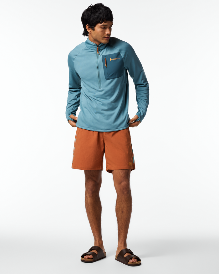 Otero Fleece Half-Zip Pullover - Men's, Everglade, Model Christian