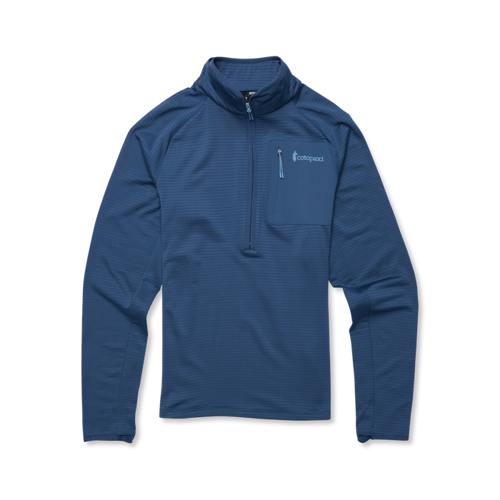 Otero Fleece Half-Zip Pullover - Men's, Deep Sea, Model Jackson, flatlay