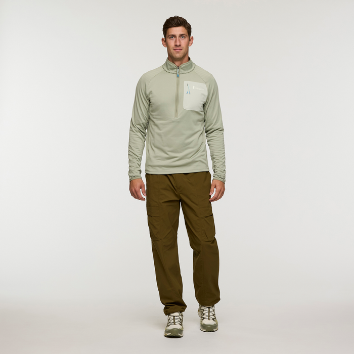 Otero Fleece Half-Zip Pullover - Men's, Brush, Model Jackson