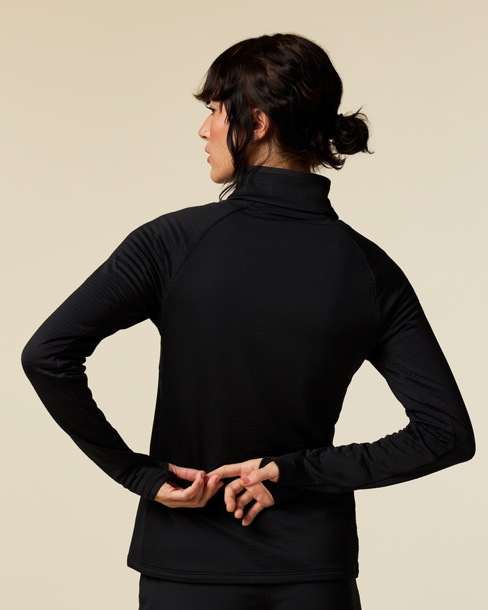 Otero Fleece Half-Zip Pullover - Women's, Cotopaxi Black, Model Lola