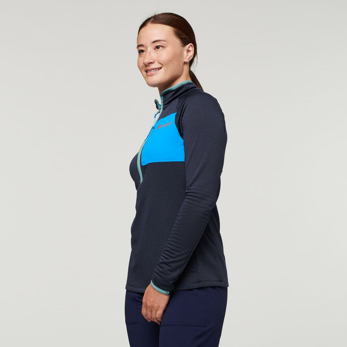 Otero Fleece Half-Zip Pullover - Women's, Graphite, Model Aya