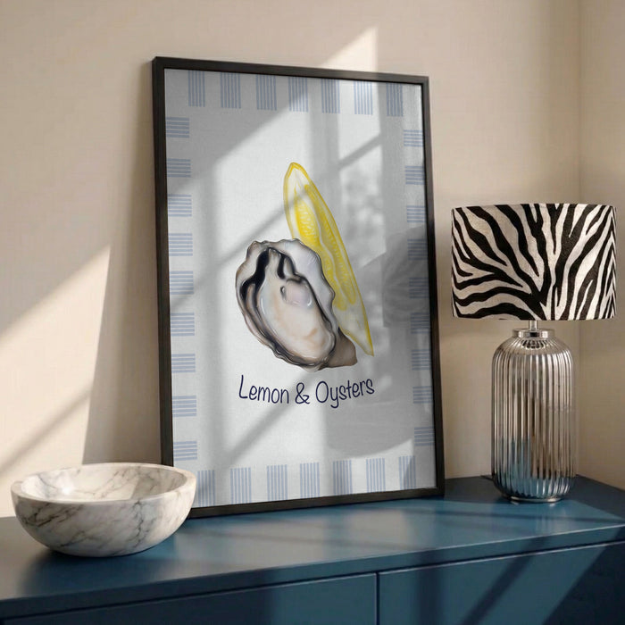 Oyster and Lemon by Lisen Vennesland in interior setting