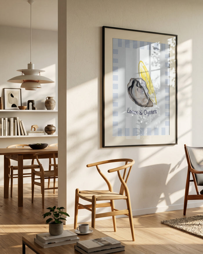 Oyster and Lemon by Lisen Vennesland in interior setting