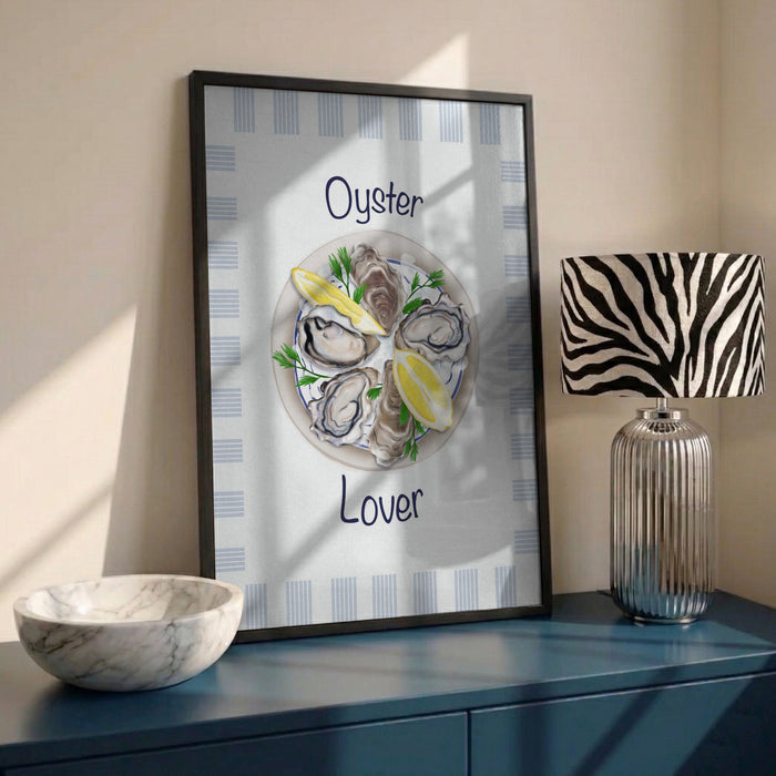 Oyster Lover by Lisen Vennesland in interior setting