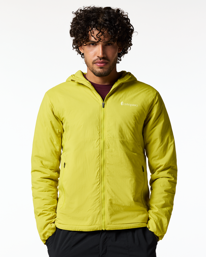 Pacaya 2.0 Insulated Hooded Jacket - Men's, Citron, Model Pedro