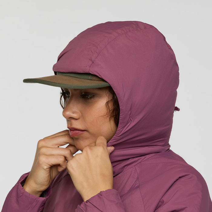 Pacaya 2.0 Insulated Hooded Jacket - Women's, Fig, Model Avery
