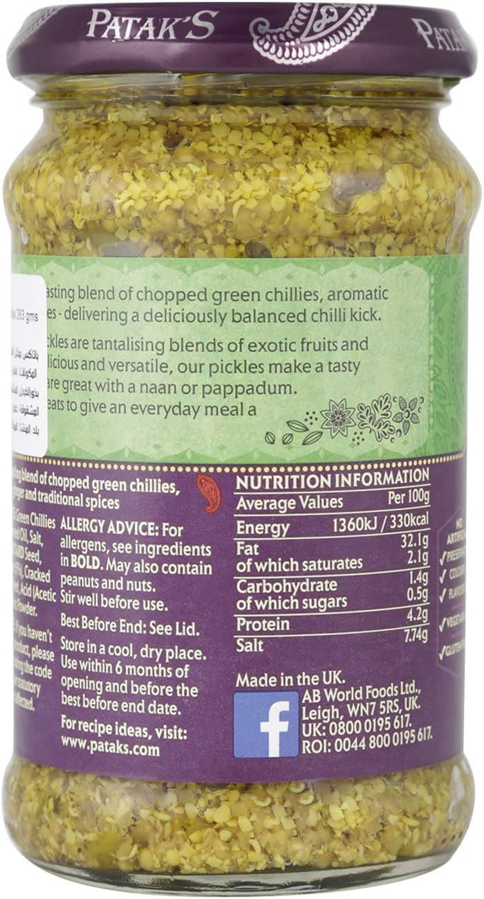 Pataks Hot Chilli Pickle 283g Jar