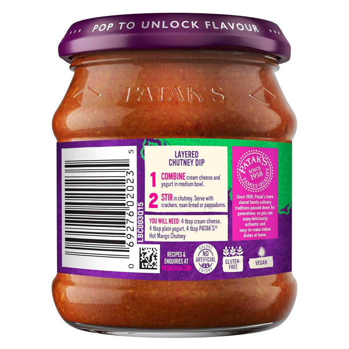 Patak'S Hot Mango Chutney 12 Oz