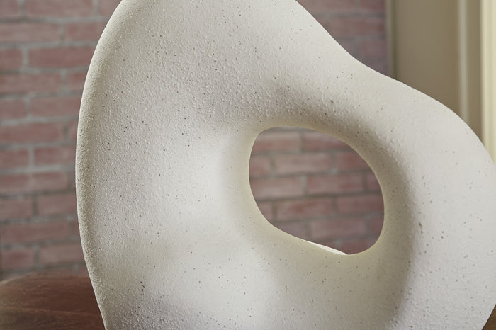 PENSACOLA Sanded Off-White 13" x 11" Height Sculpture
