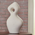 PENSACOLA Sanded Off-White 18" x 15" Height Sculpture