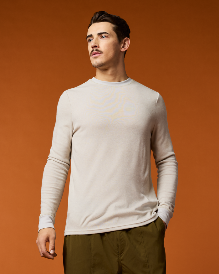 Perenne Long-Sleeve Shirt - Men's, Mineral, Model Kellan