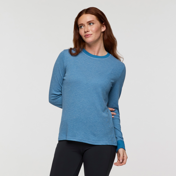Perenne Long-Sleeve Shirt - Women's, Fjord, Model Caitlyn