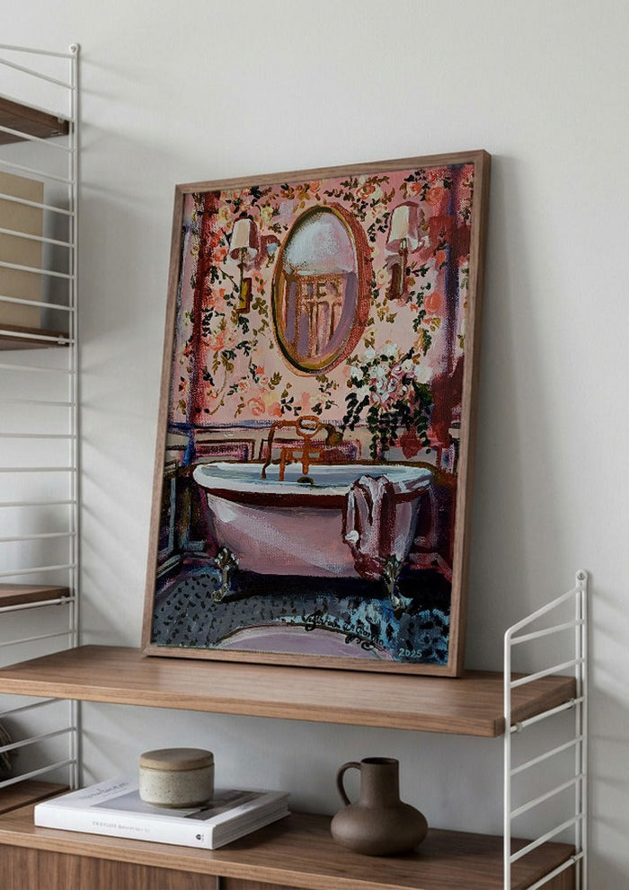 Pink chinoiserie bathroom - Mariam De Giorgio