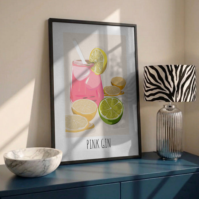 Pink Gin by Lisen Vennesland in interior setting